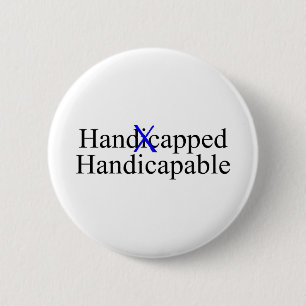 Handicapable Ronde Button 5,7 Cm