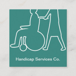 Handicapdiensten Modern Vierkante Visitekaartje