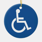 Handicapped Keramisch Ornament (Voorkant)