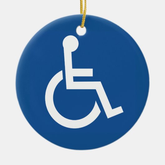 Handicapped Keramisch Ornament (Voorkant)