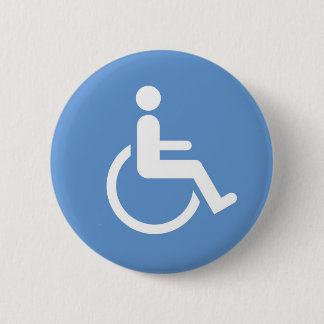 HANDICAPPED-teken Ronde Button 5,7 Cm