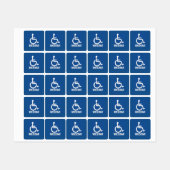 Handicapped Wheelchair Labels (Vel)