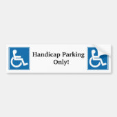 Handicapteken Bumpersticker (Voorkant)