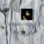 Handicraft, 1887 vierkante button 5,1 cm (In situ)