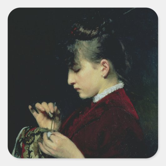 Handicraft, 1887 vierkante sticker (Voorkant)