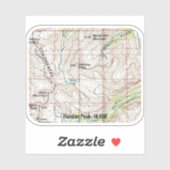 Handies Peak Topographic Map Sticker (Vel)