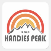 Handies Peak Vierkante Sticker (Voorkant)