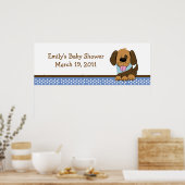 Handig Baby shower voor papaver/verjaardagstanner Poster (Keuken)