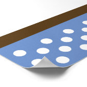 Handig Baby shower voor papaver/verjaardagstanner Poster (Hoek)