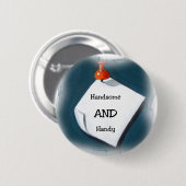 Handig en handig ronde button 5,7 cm (Voorkant /achterkant)
