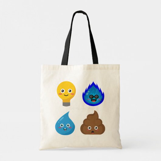 Handig herbruikbaar, aardvriendelijk tas! tote bag (Achterkant)