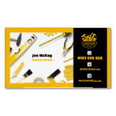 Handig Man | Bouw | Contractant Magnetisch Visitekaartje (Voorkant)