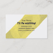 Handig Man Ph.D Visitekaartje (Achterkant)