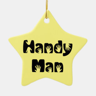 Handig Man T-shirt Keramisch Ornament