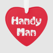 Handig Man T-shirt Ornament (voorkant)