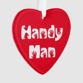 Handig Man T-shirt Ornament (voorkant)