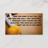 Handig Man Visitekaartje (Achterkant)