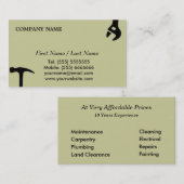 Handig Man Visitekaartje (Voorkant / Achterkant)