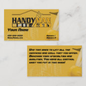 Handig Man Visitekaartje (Voorkant / Achterkant)