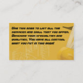 Handig Man Visitekaartje (Achterkant)