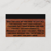 Handig man visitekaartje (Achterkant)