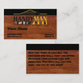 Handig Man Visitekaartje (Voorkant / Achterkant)