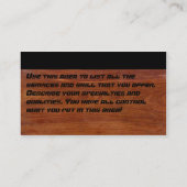 Handig Man Visitekaartje (Achterkant)