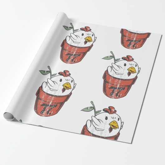 handig op de dag van de kip cadeaupapier (Uitgerold)