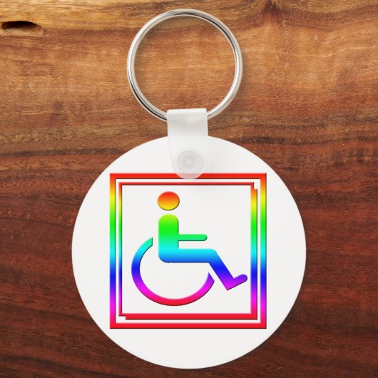 Handig stijlvol symbool, veelkleurig sleutelhanger (Voorkant)