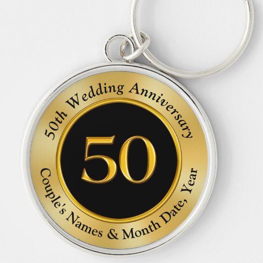 Handige 50ste Jubileum cadeaus voor man en vrouw Sleutelhanger (Voorkant)