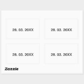 Handige bewerkbare persoonlijke tekst rechthoekige sticker (Vel)