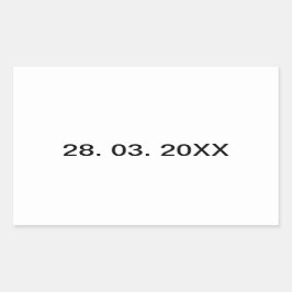 Handige Bewerkbare Persoonlijke Tekst Rechthoekige Sticker