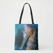 handige canvas tas met ontwerp van zeepaardje (Voorkant)