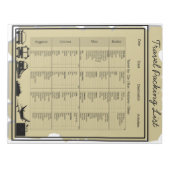 Handige controlelijst voor reisverpakking notitieblok (Voorkant)