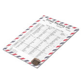 Handige controlelijst voor reisverpakking notitieblok (Schuin)