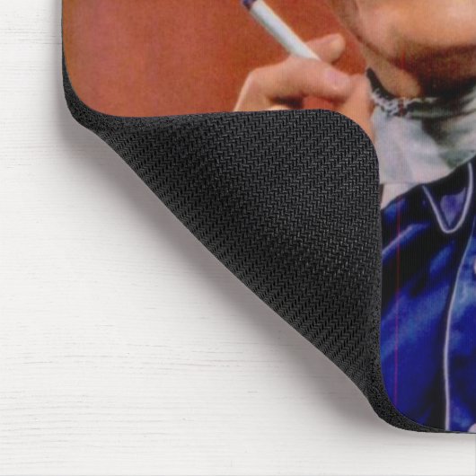 handige cowboy met sigaret muismat (Hoek)