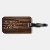 Handige grote hoorntjesbrood Aangepast Bagagelabel (Achterkant horizontaal)