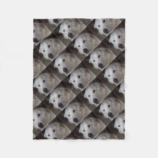 Handige Grote Pyreneeën Dog Fleece Deken (Voorkant)