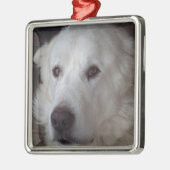 Handige Grote Pyreneeën Dog Metalen Ornament (Links)
