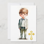 Handige jongen 1st. Communie Kaart (Achterkant)