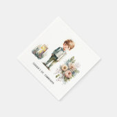 Handige jongen 1st. communiqué servet (Hoek)