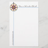 Handige kantoorbenodigdheden met Antiek kompas Briefpapier (Voorkant)