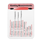 Handige kookkaart magneet (Verticaal)