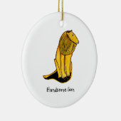 Handige leeuw keramisch ornament (Rechts)