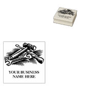 Handige Man Business  Rubber Stamp Rubberstempel (Gestempeld)