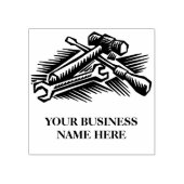 Handige Man Business Rubber Stamp Rubberstempel (Afrduk)