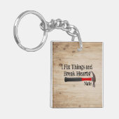 Handige Man Custom Sleutelhanger (Voorkant Links)