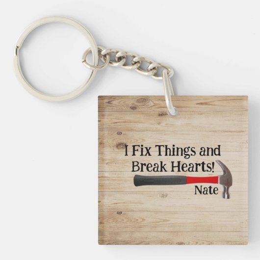 Handige Man Custom Sleutelhanger (Voorkant)