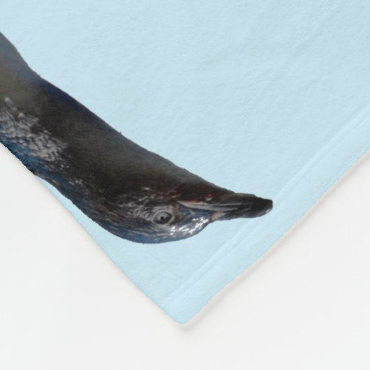 Handige pinguïn, fleece deken (Hoek)
