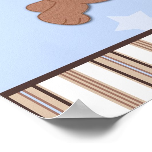 Handige pop-Baby shower banner Poster (Hoek)